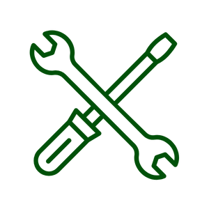 icon of wrench and screw driver